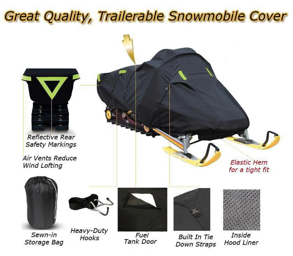Trailerable 600 Denier Snowmobile Cover X3254