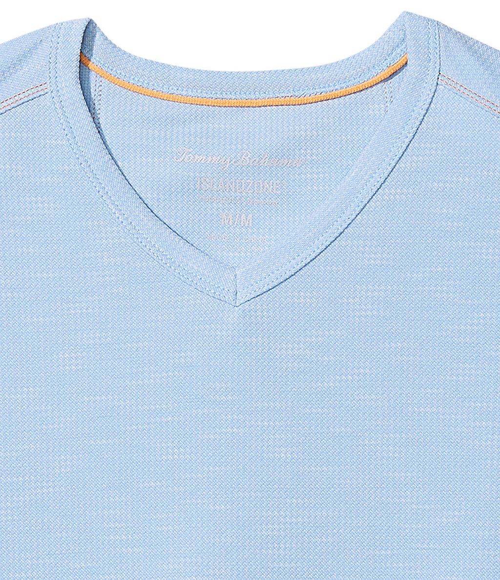 Blue V-Neck Tee Y605701