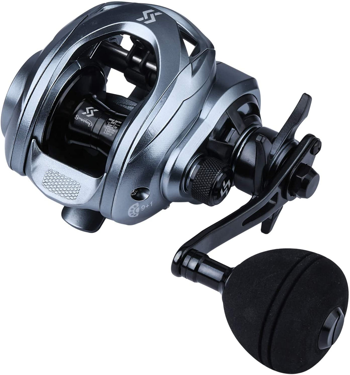 Baitcasting Fishing Reel with 9+1 Ball Bearings, Gear Ratio 8.0:1 S3303