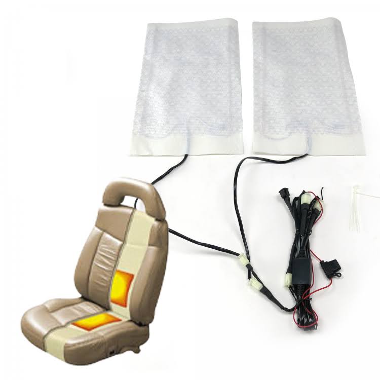 Carbon Fiber Heated Seat Kit with Switch and Plug-and-Play Harness (1 Seats) C21306