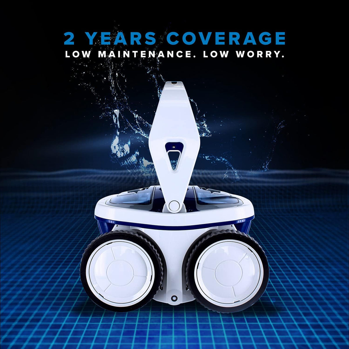 Robotic Pool Cleaner with Active Scrubbing Brush and Dual Filters L6647