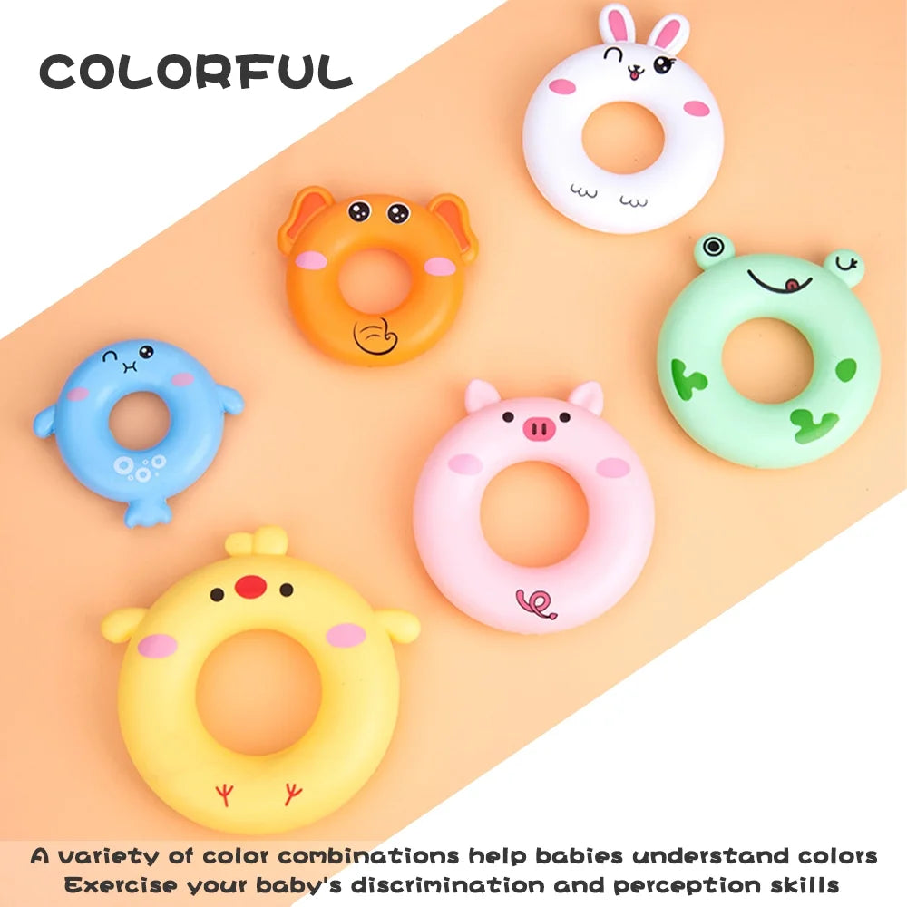 7 Rings Stacking Rings Soft Toys for Babies X4300