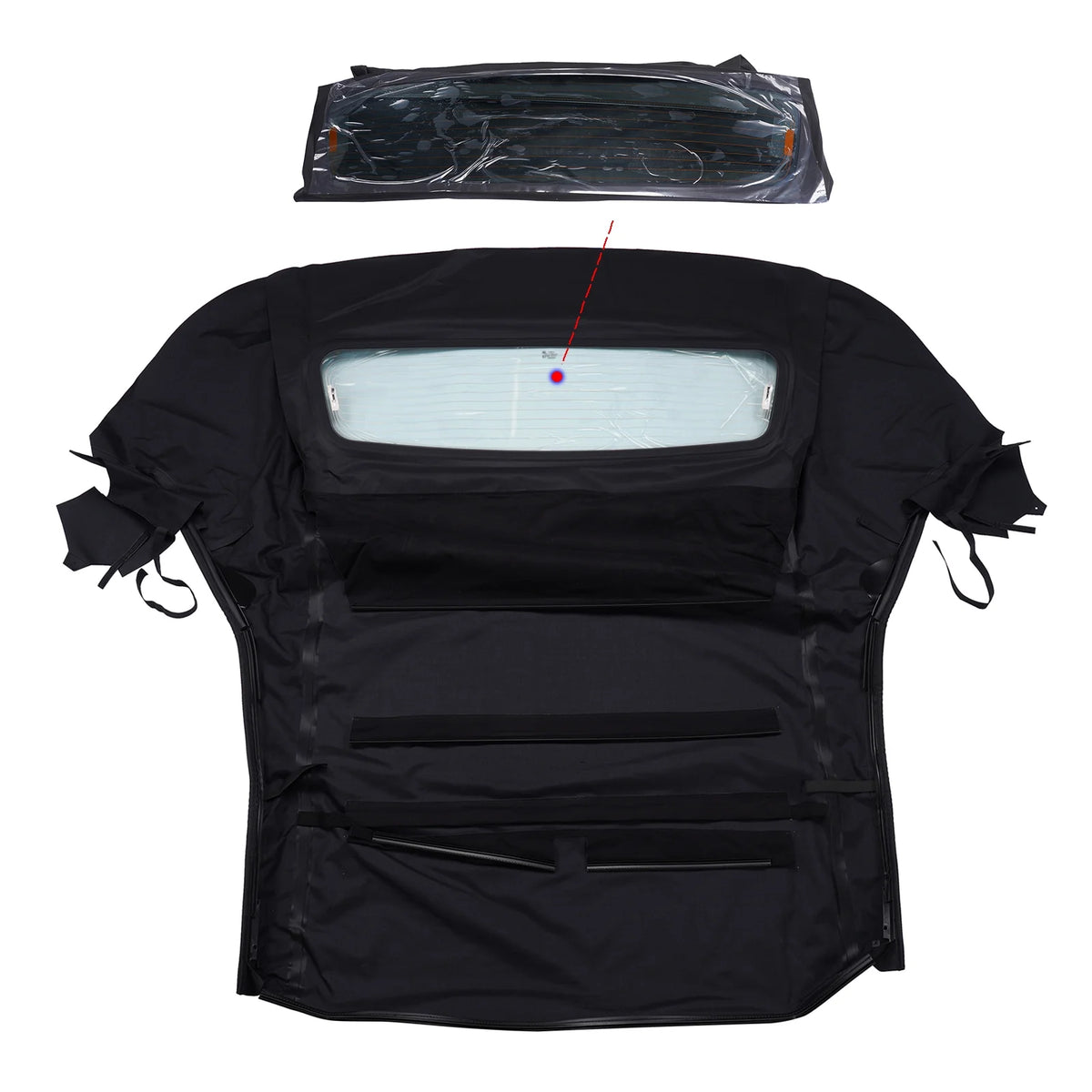 Black Convertible Top with Heated Glass Window I475448