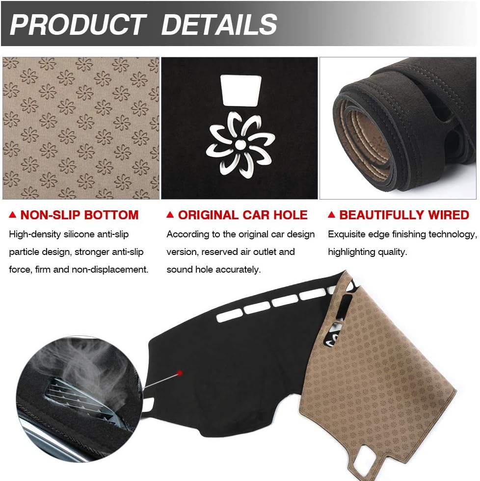 Suede Dash Mat Cover for Honda CR-V 2017-2022 H6781