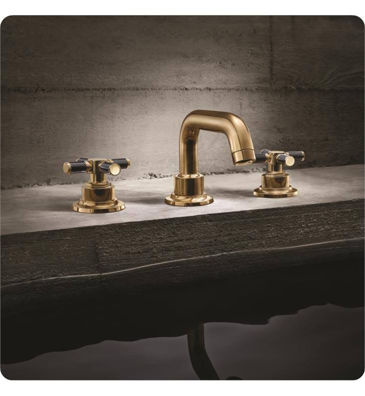 Widespread Lavatory Faucet with Carbon Fiber Handle F677