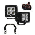 16-19 Toyota Tacoma Pillar/Ditch Mount Light Kit with 3in. C3 LED Flood Beam 12W Lights F2938