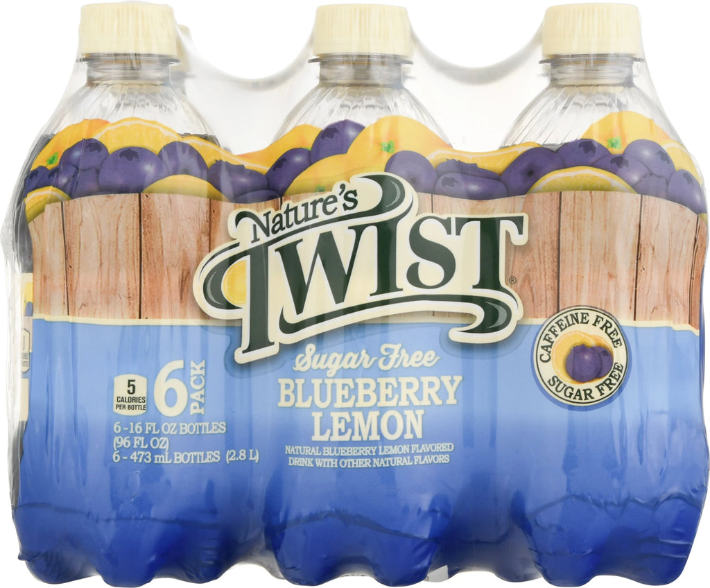 Sugar Free Blueberry Lemon Juice Drink, 16 fl oz 6 Pack Bottles B6282