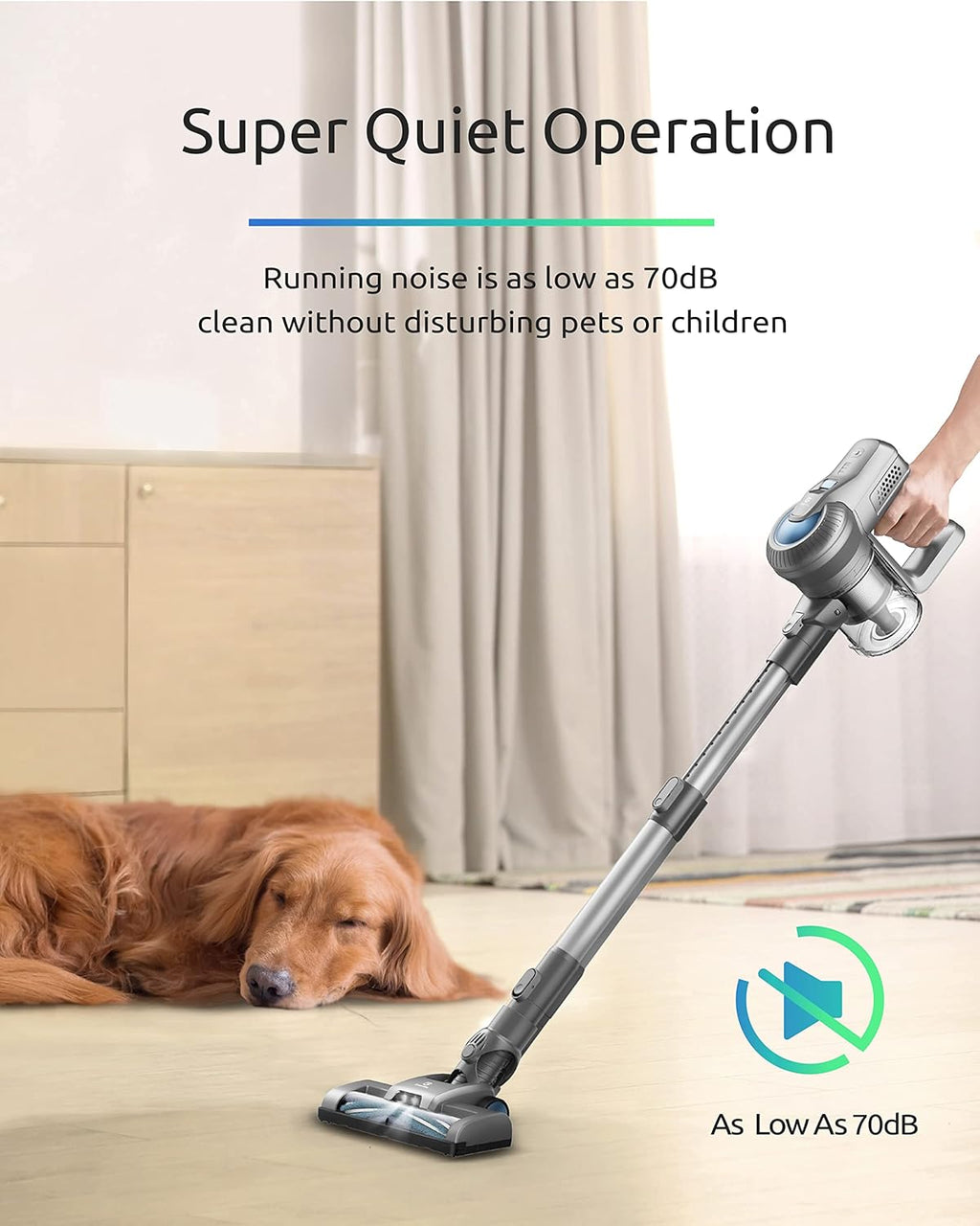 Cordless Stick Vacuum with LED Headlight Y432