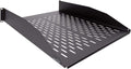2U 19-Inch Heavy Duty Vented Rack Mount Cantilever Fixed Server Cabinet Shelf Black M460714