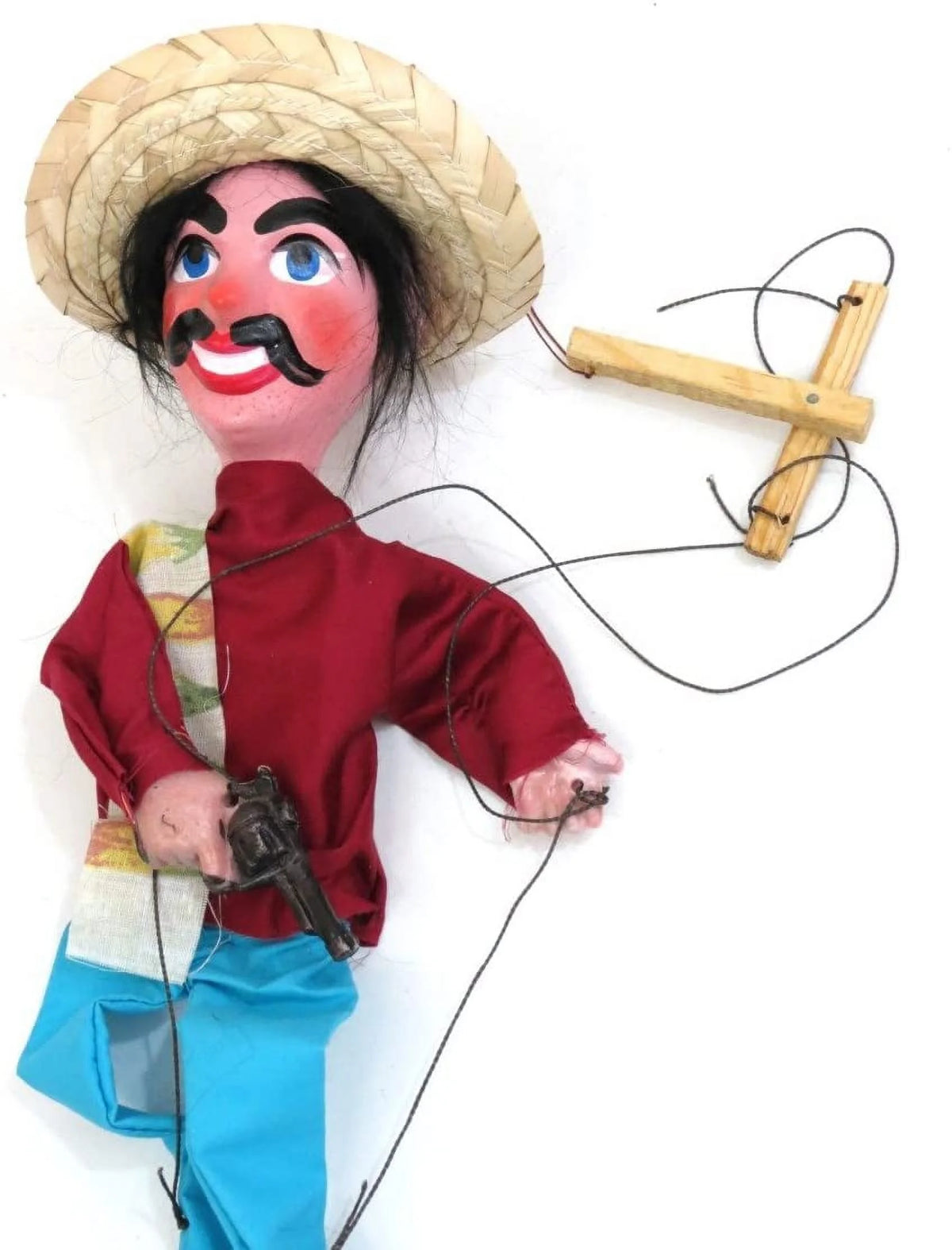 Mexican String Puppet Marionette Bandido P4850