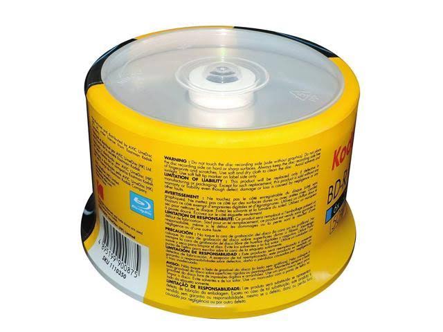100-Pack 6X BD-R BLU-RAY Blank Disc Media 25GB Cake Box T4209