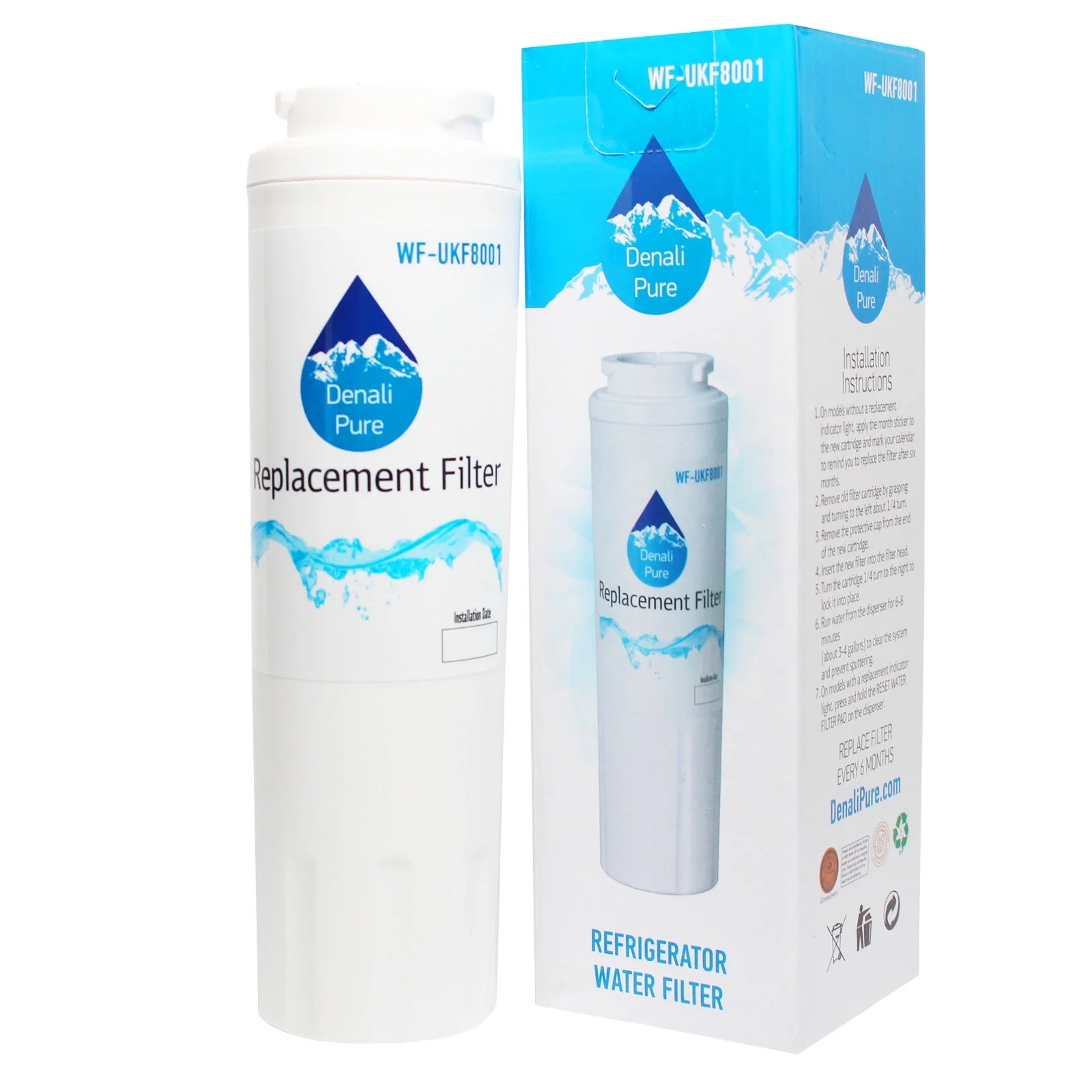 2-Pack Refrigerator Water Filter Cartridge I612