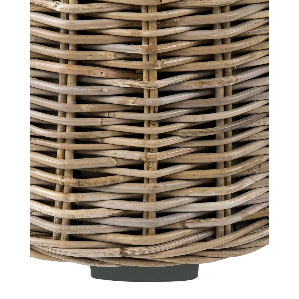 Brown Round Rattan Accent Table Z587987