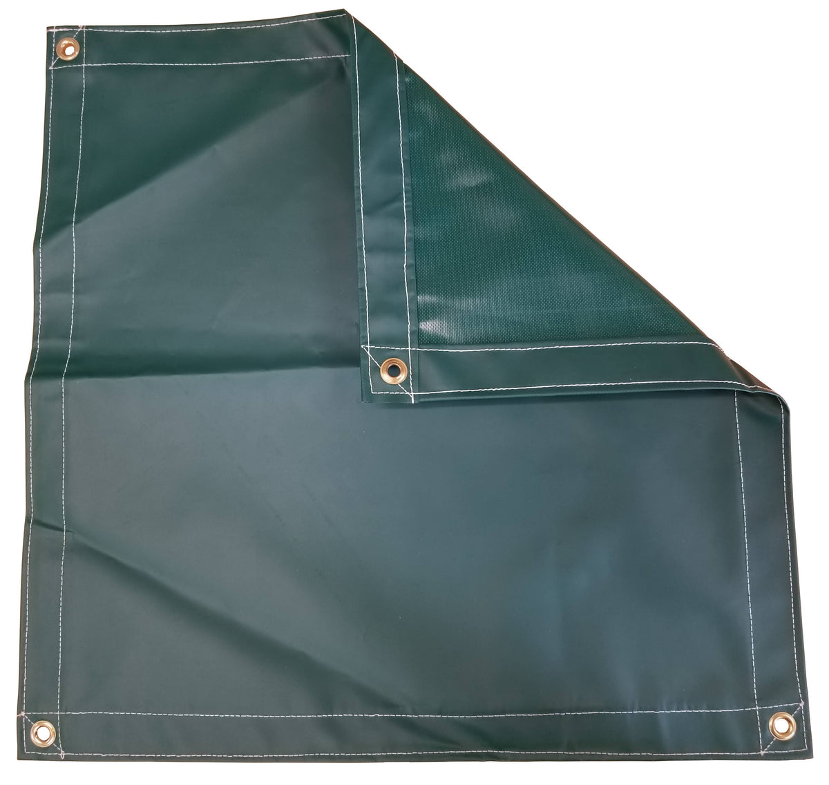 10x10 Forest Green Vinyl Coated Tarp 18 oz. Z2554