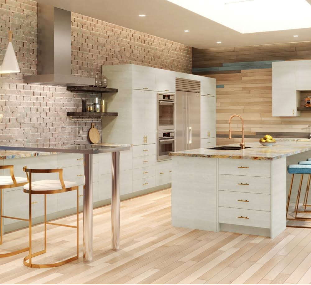 White Pine 18x22 x 27.13x22 x 24x22 Desk 2 Drawers Base Cabinet Engineered Wood U1543