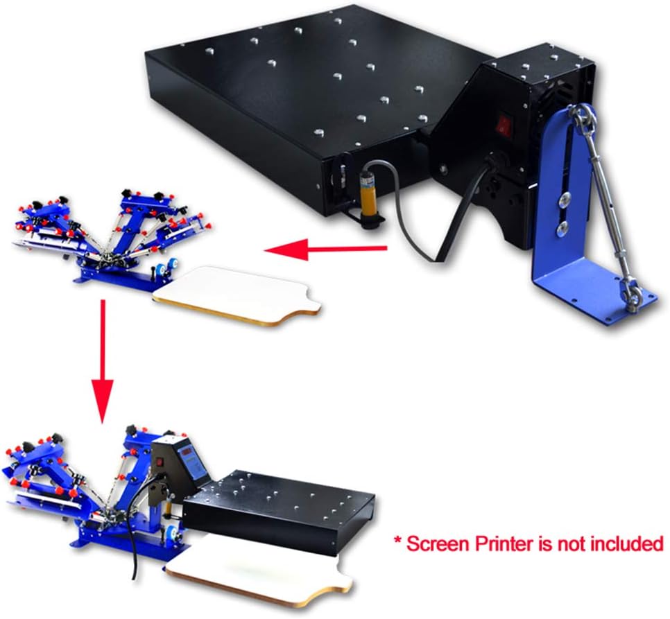 110V 1600W Multi-Color Screen Printing Flash Dryer with Sensor Switch N993