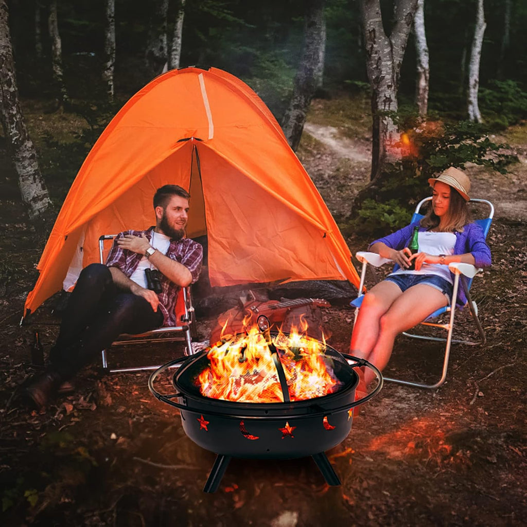 34 Square Metal Fire Pit Table I9659