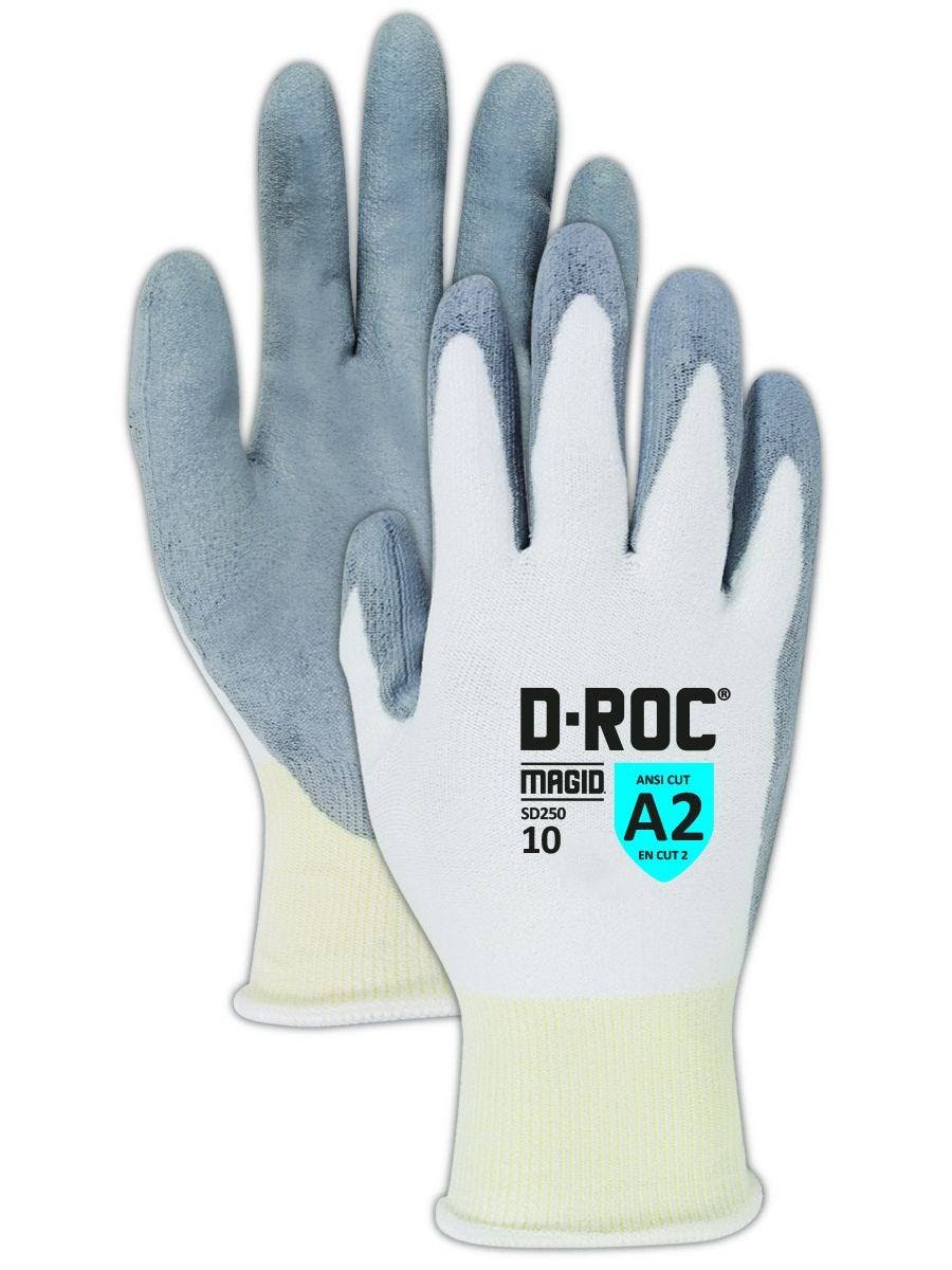White PU Palm Coated Glove Size 7, 12 Pair Y931