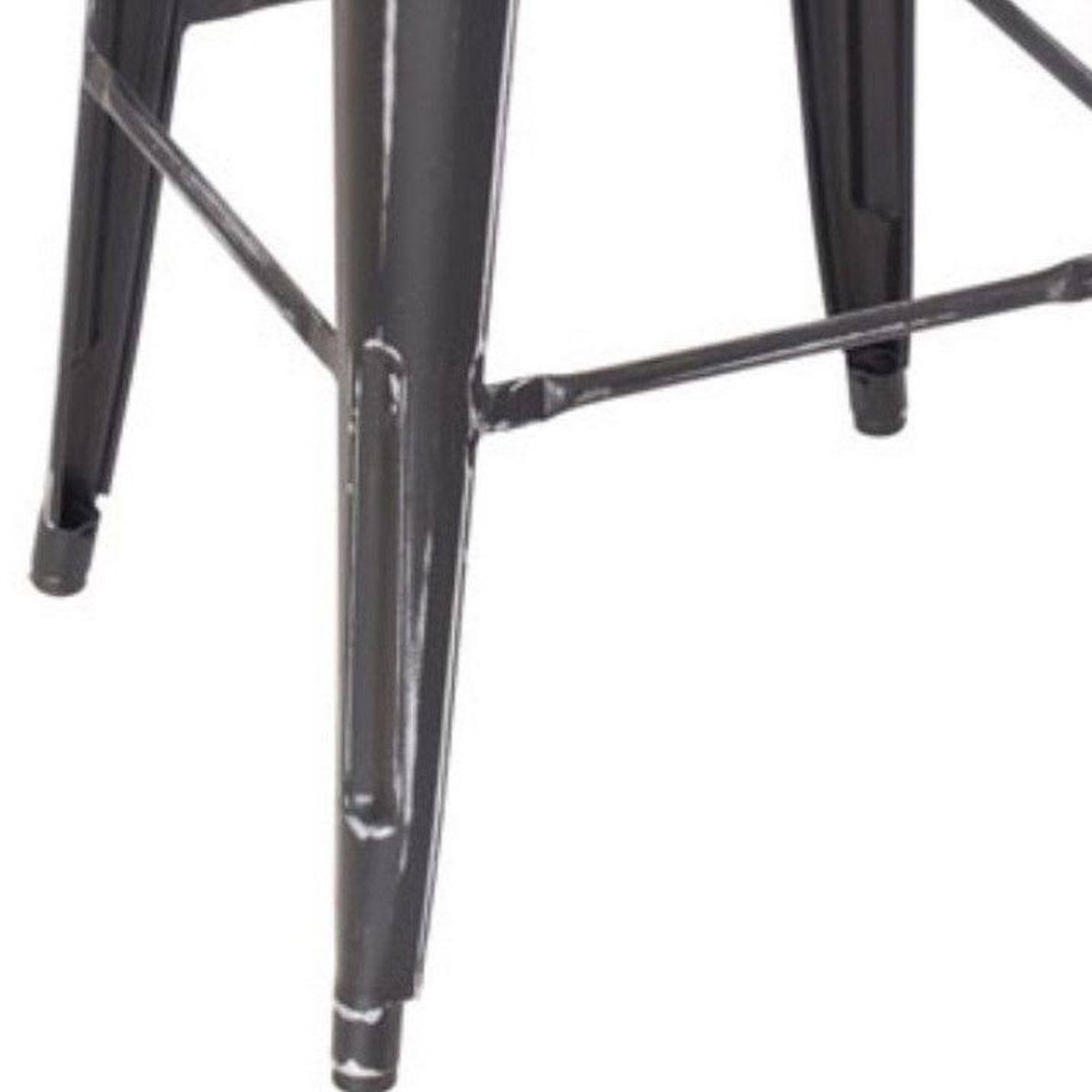 Ash & Antique Black Bar Stool (Set of 2) G492527
