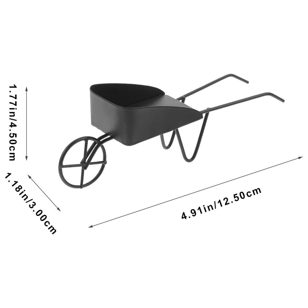 Mini Vintage Metal Wheelbarrow Prop T964