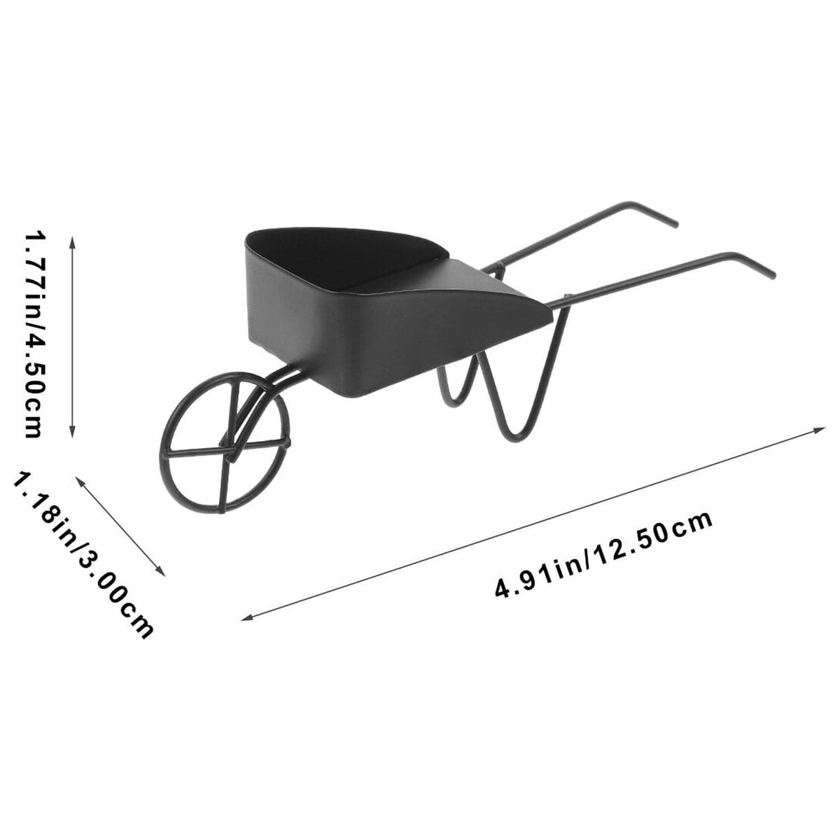 Mini Vintage Metal Wheelbarrow Prop T964