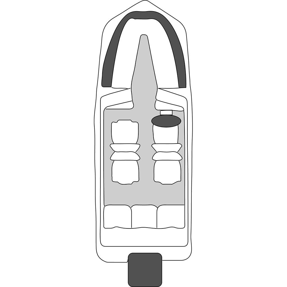 Polyester Boat Cover for Tri-Hull Boats K9983