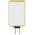 7 x 11 in. Gold Vertical Swivel Mount Sign Frame F618