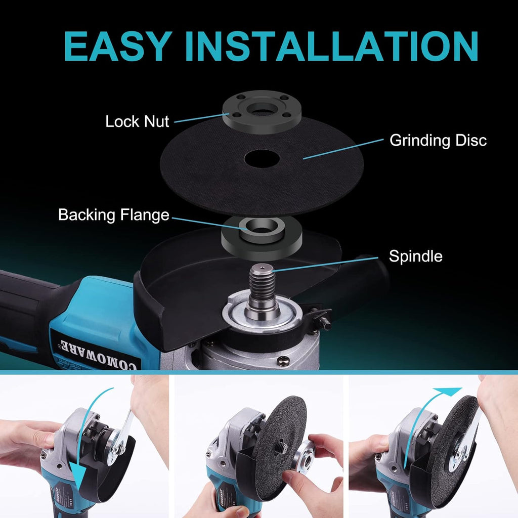 20V Brushless Cordless Angle Grinder Kit, 4-1/2 Inch, Lightweight Angle Grinder Tool P89908