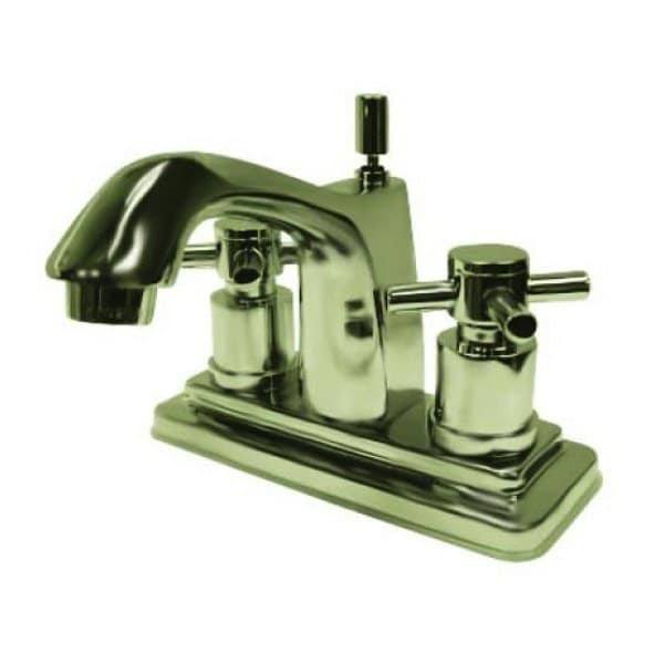 Satin Nickel Centerset Lavatory Faucet with Pop-Up K5469