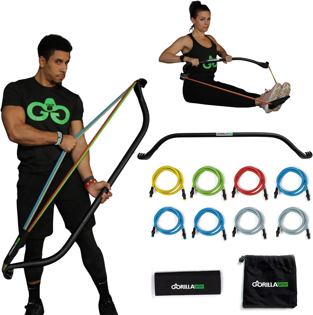 Portable Home Gym Resistance Bands and Bar System M765
