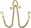 Towing Chain Bridle with Forged 4 Inch Mini J Hooks - Grade 70 Chain - 36 Inches Long - 4,700 Pound Safe Working Load K68375