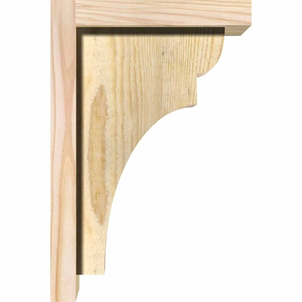 Yorktown Rough Sawn Corbel with Backplate, Douglas Fir J701
