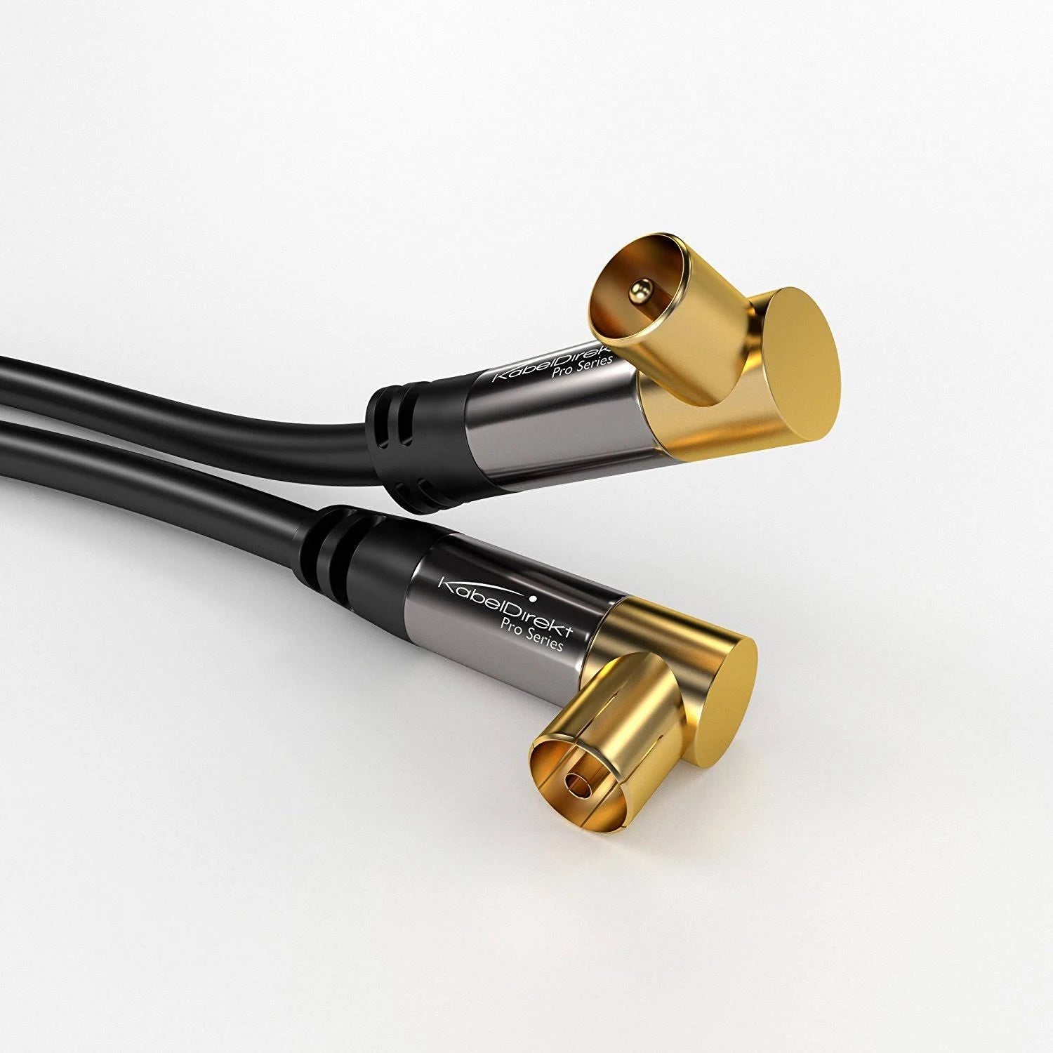 12.5M Coaxial Antenna Cable with Angle 90° (Male to Female, 75 Ohm) M682