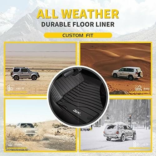 TPE Car Mats for Toyota Camry (2011-2017) Front & Rear Full Set Y62855
