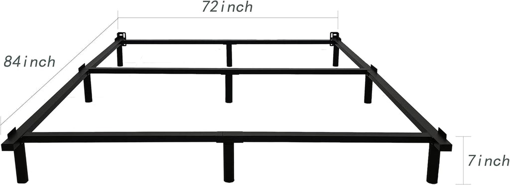 Black Metal Bed Frame 7 Inch V3111