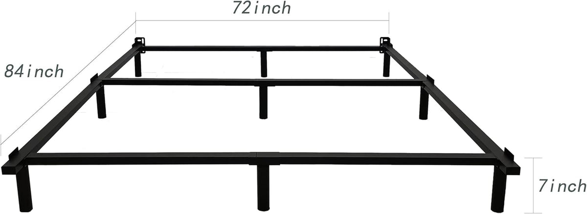 Black Metal Bed Frame 7 Inch V3111