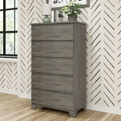 5 Drawer Chest Driftwood V135943