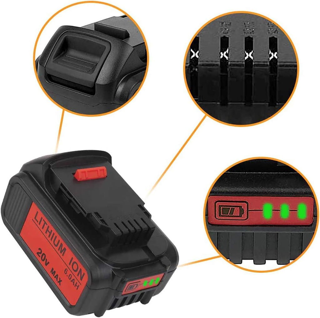 6.0Ah Lithium-ion 20V Replacement Battery G627442