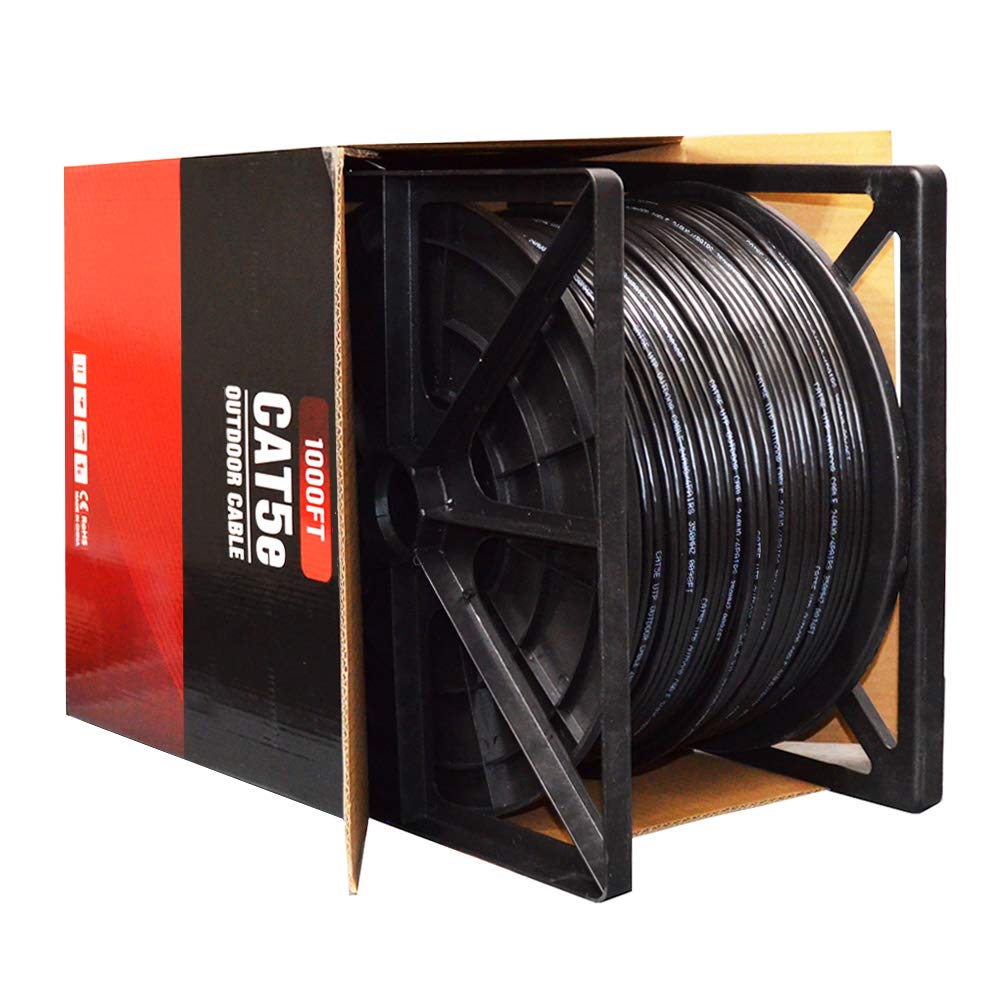 1000ft CAT5e Outdoor Direct Burial Solid Cable N3725