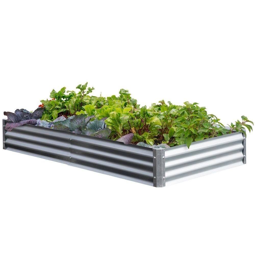 Galvanized Raised Garden Bed Bundle L4786