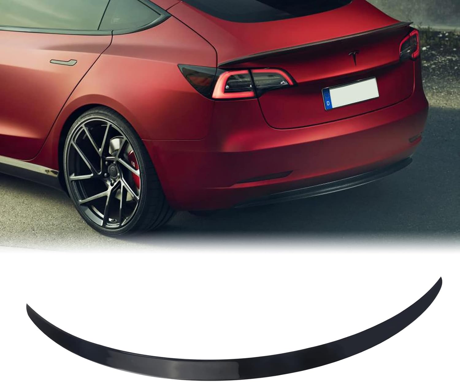 Matte Black Rear Trunk Spoiler for Tesla Model 3 U854486