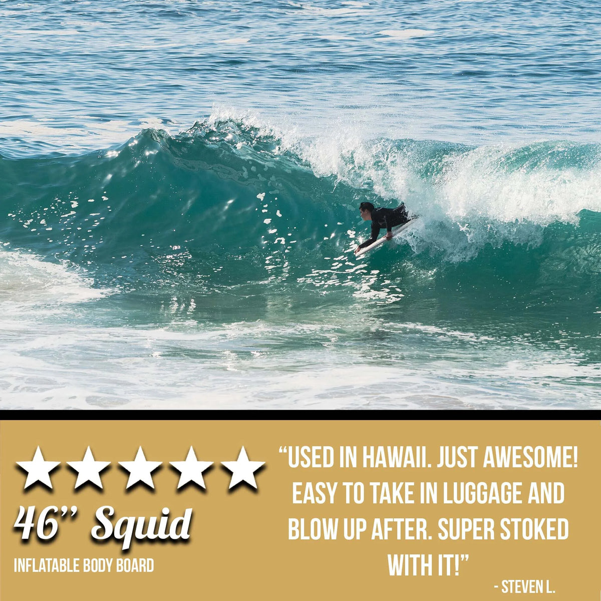 46 Squid Inflatable Bodyboard H4396