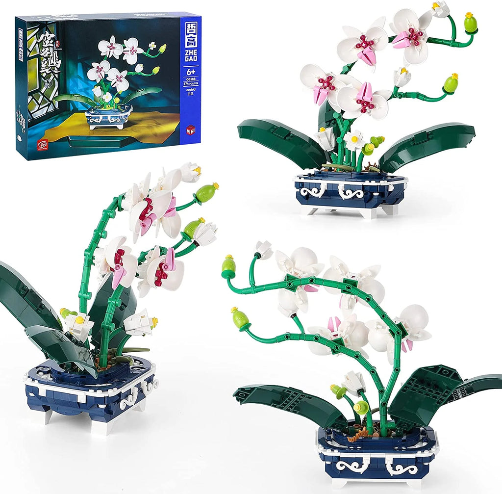 Flower Bouquet Building Kit, DIY Building Blocks Set R365937