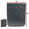 Pair of Black Rubber 30" x 24" Mud Flaps K1951