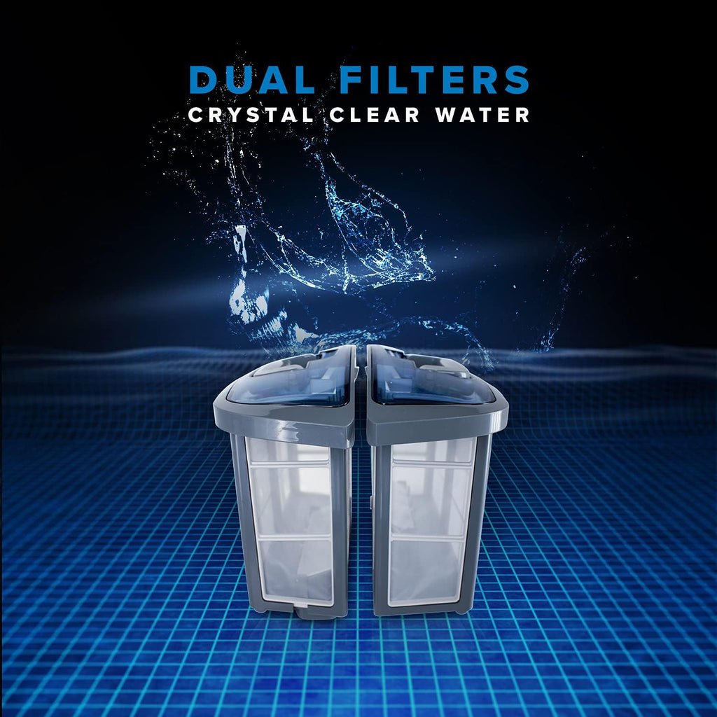Robotic Pool Cleaner with Active Scrubbing Brush and Dual Filters L6647