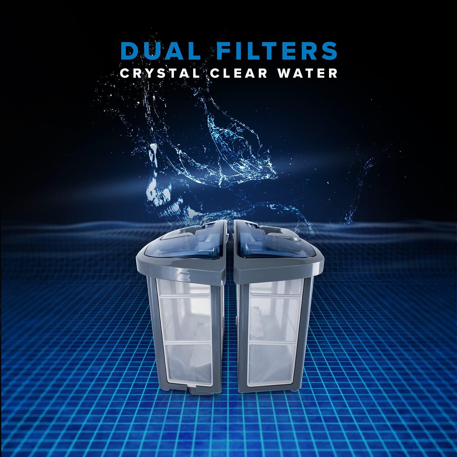 Robotic Pool Cleaner with Active Scrubbing Brush and Dual Filters L6647