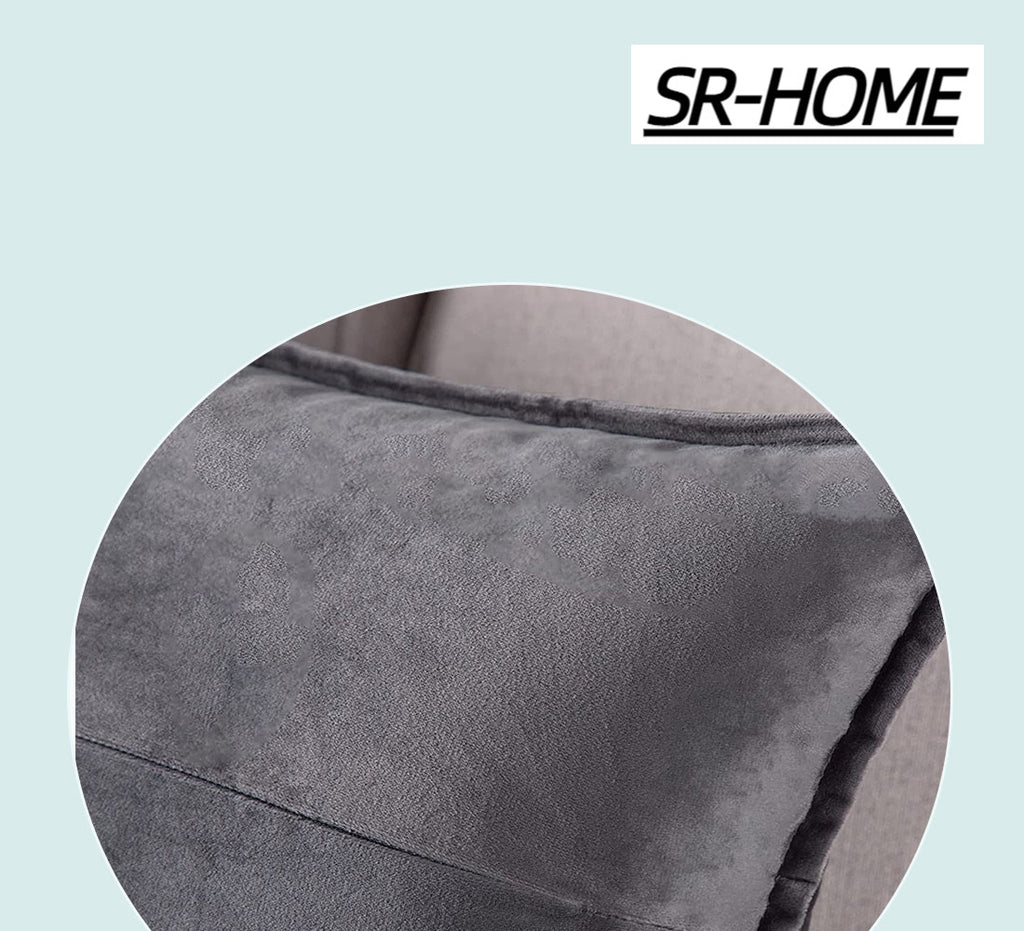 Set of 2 Super Soft Velvet Decorative Throw Pillow Covers Square with Fringe Cushion Case H328