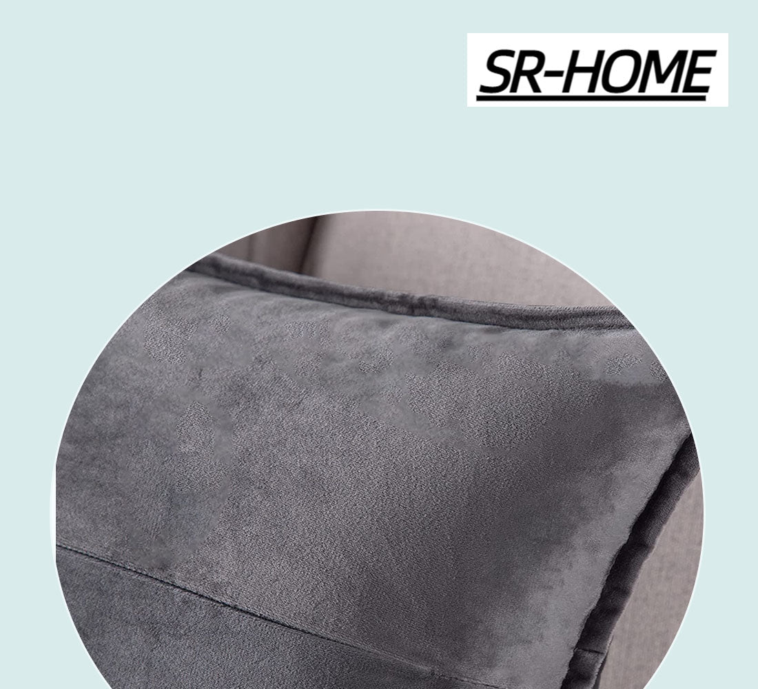 Set of 2 Super Soft Velvet Decorative Throw Pillow Covers Square with Fringe Cushion Case H328