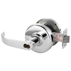 Bright Chrome Cylindrical Lock H6391