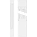 Fluted PVC Pilaster with Capital and Base (Pair) P769